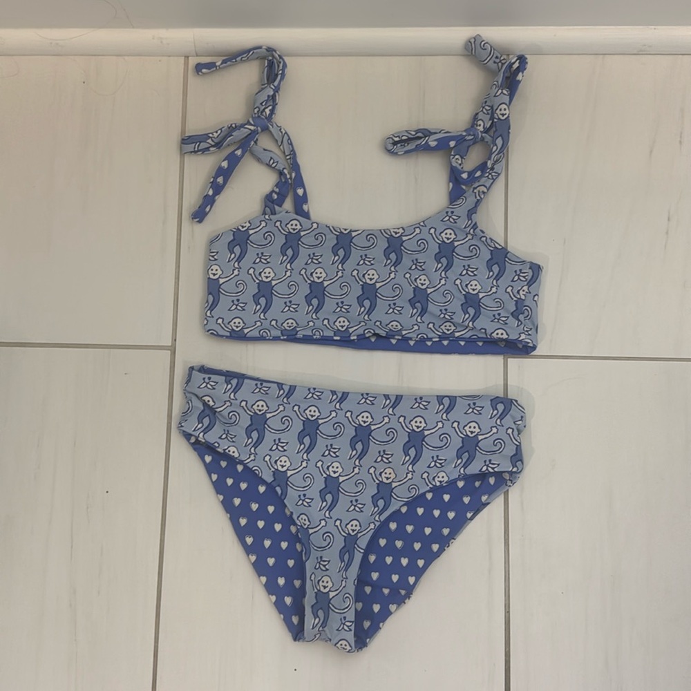 Girls Roller Rabbit reversible bikini